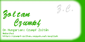 zoltan czumpf business card